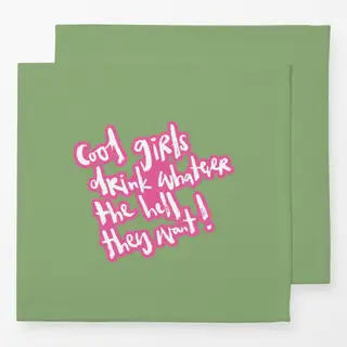 Servietten Cool girl drinks