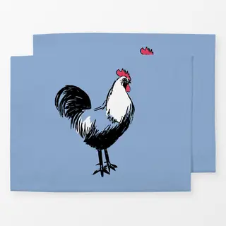 Tischset Hahn