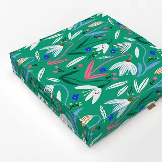 Bodenkissen Schneeglöckchen