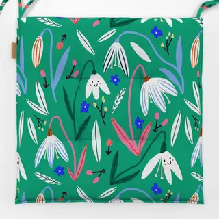 Sitzkissen Schneeglöckchen