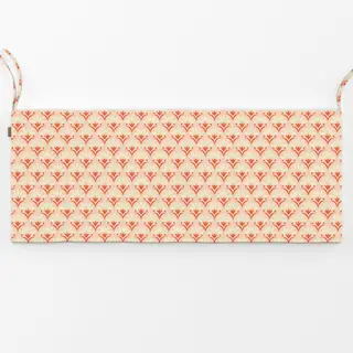 Bankauflage Vintage Florals orange beige