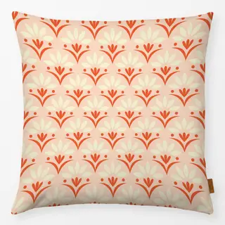 Kissen Vintage Florals orange beige