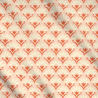 Meterware Vintage Florals orange beige