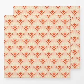 Servietten Vintage Florals orange beige