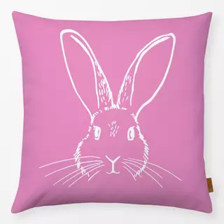 Kissen Bunny Sketch Pink