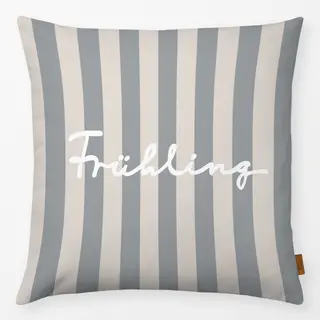 Kissen Frühling Auf Grauen Streifen