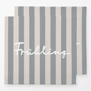 Servietten Frühling Auf Grauen Streifen