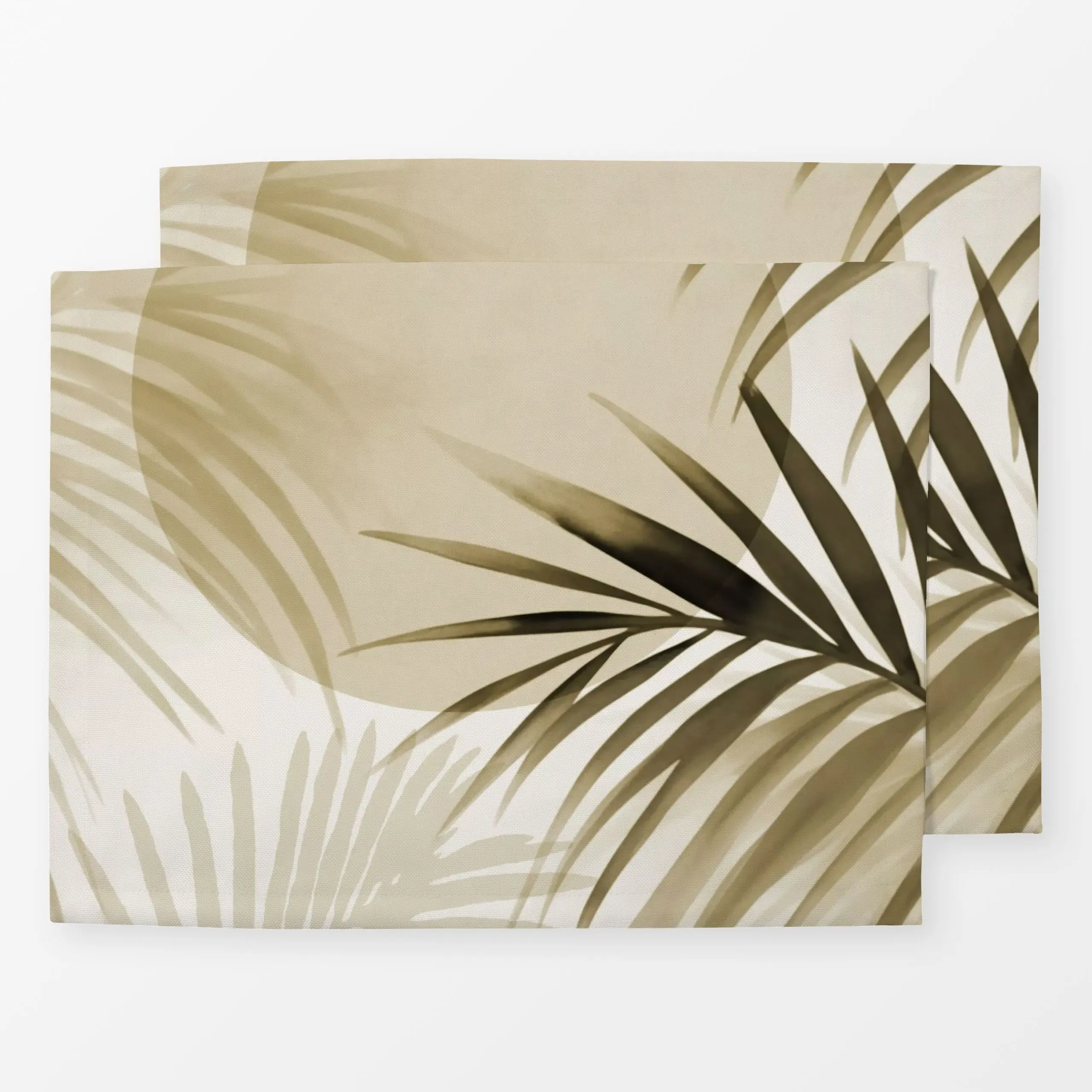 Tischset Calm Oasis Palm Leaves, Blumen, tropisch, von Andrea Haase