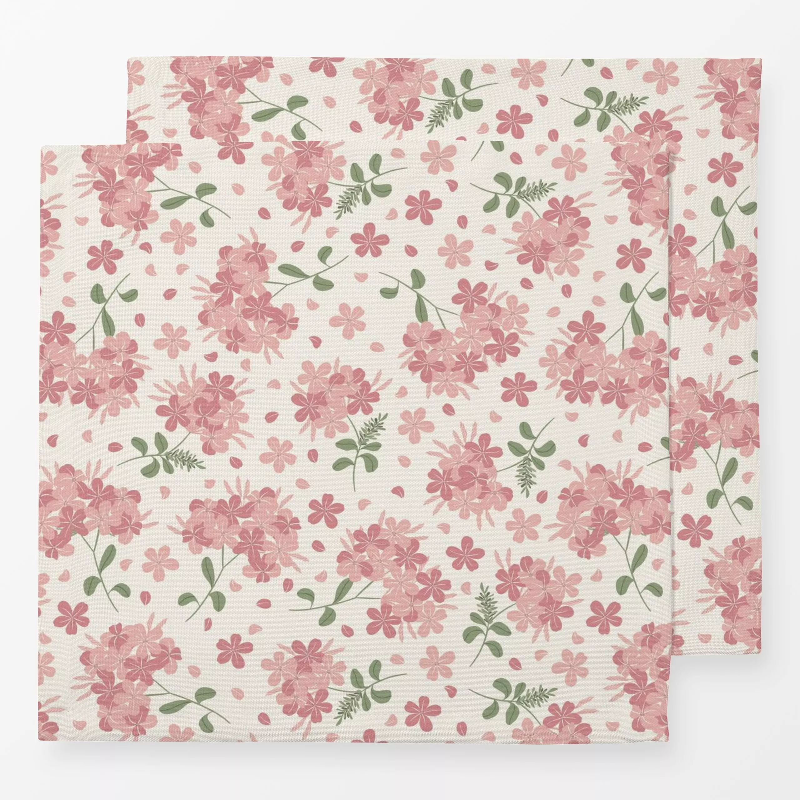 Servietten Blüten Rosa Allover - Blumen & Florales, Sommer, Pflanzen & Botanik - von „DEINKI"; Blumen, Blüten, Sommer, Paste...