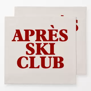 Servietten Après Ski Club Beige