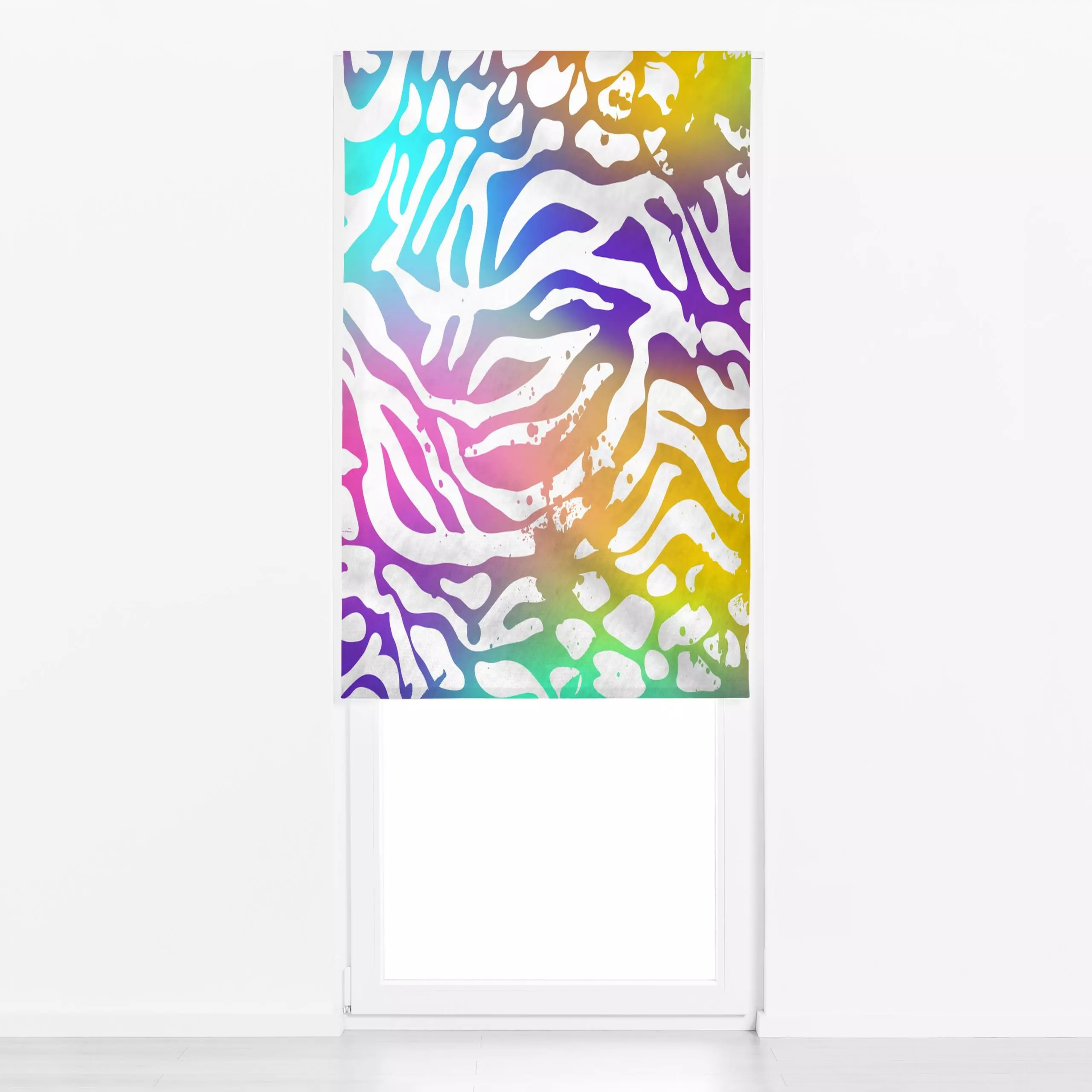 Raffrollo Pia - Symbole & Muster - von „duundich"; Muster, Wasserfarben, Aquarell, Textur, Linien, abstrakt, Farbverläufe, A...