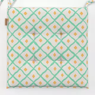 Sitzkissen Cool Boho Mesh Pattern turqois