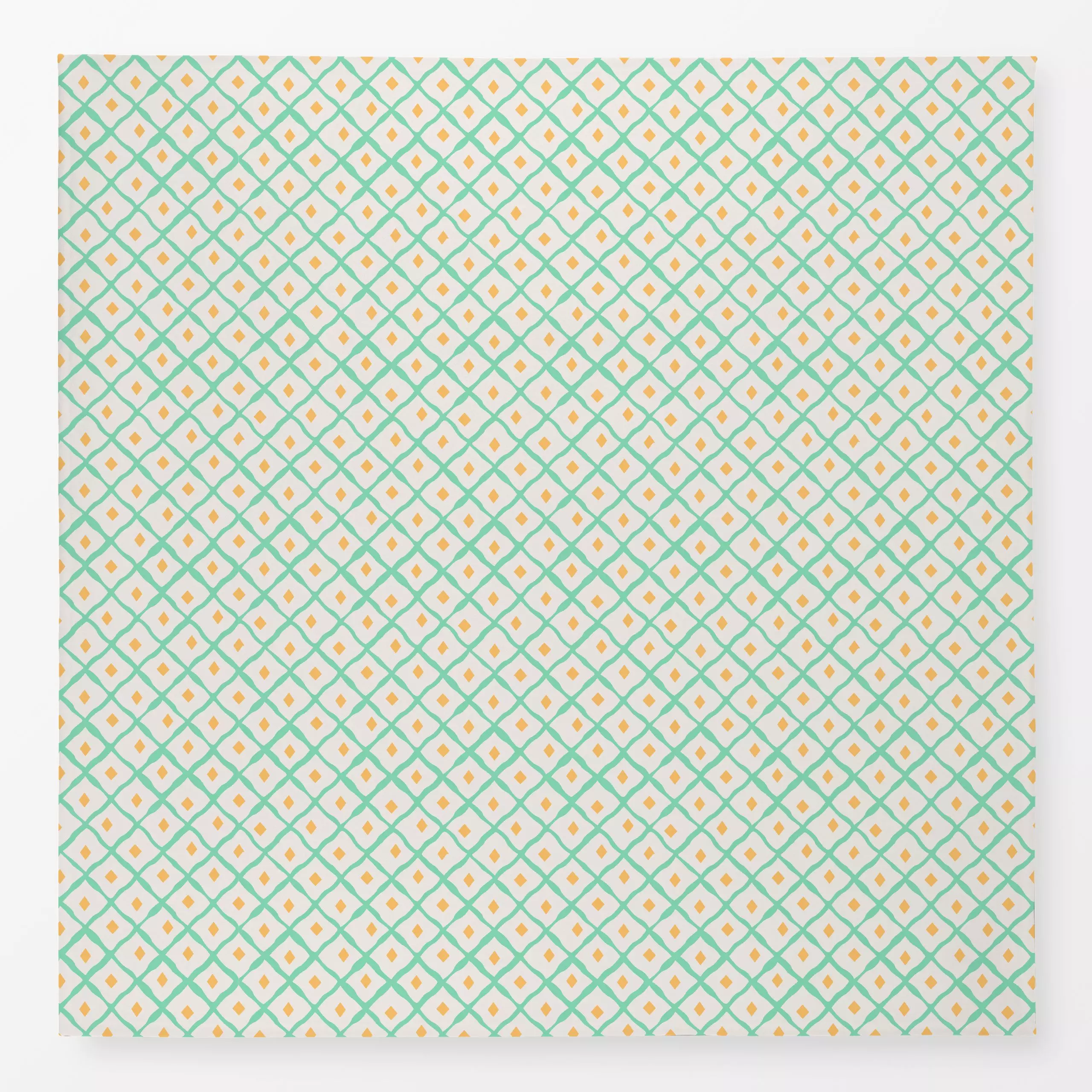 Tischdecke Cool Boho Mesh Pattern turqois - Sommer, Symbole & Muster - von „Karen Menzenbach"; Muster, Sommer, grafisch, gel...