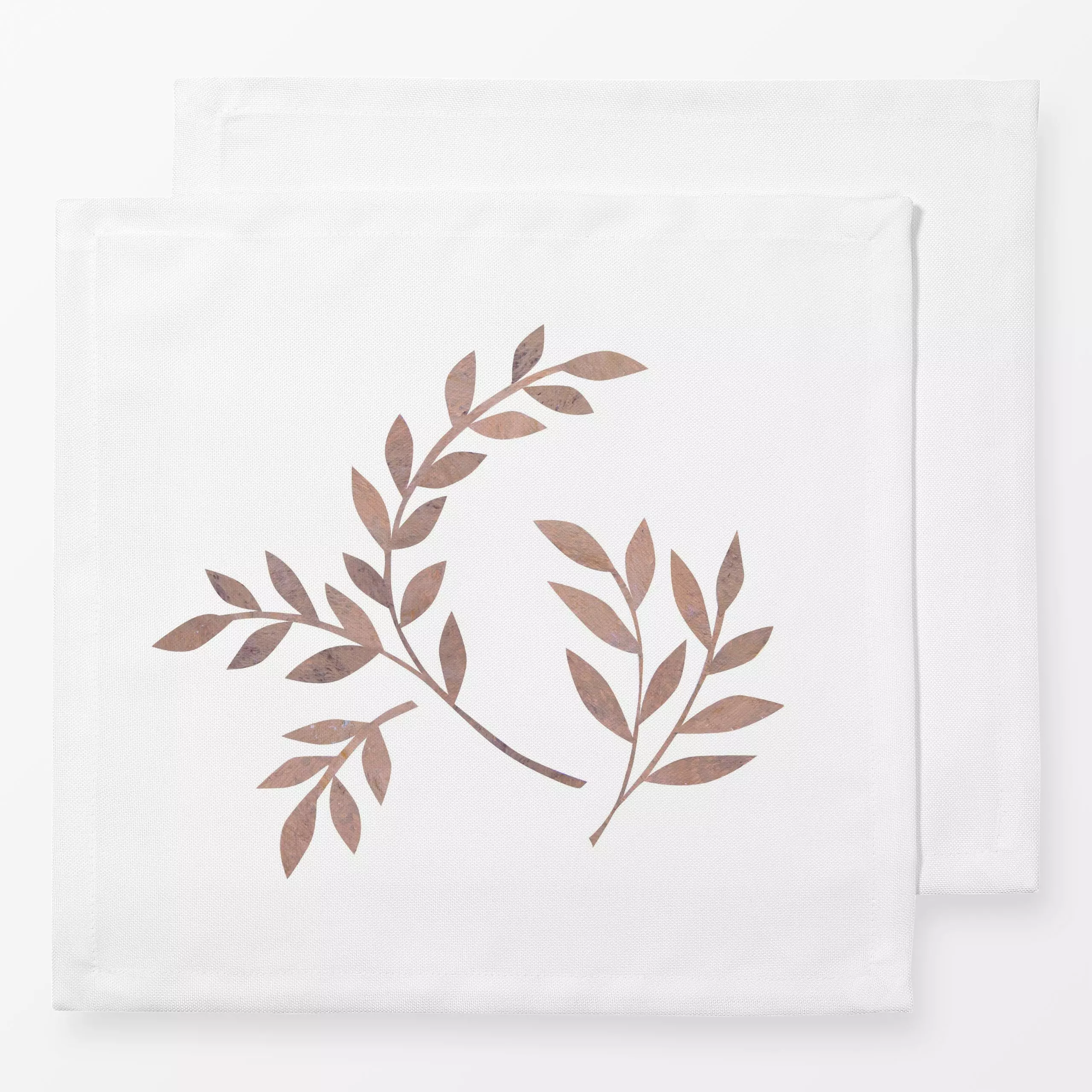 Servietten Herbstzweige - Herbst, Pflanzen & Botanik - von „Kerstin Ax"; Zweig, Natur, Blätter, Herbst, minimalistisch, Herb...