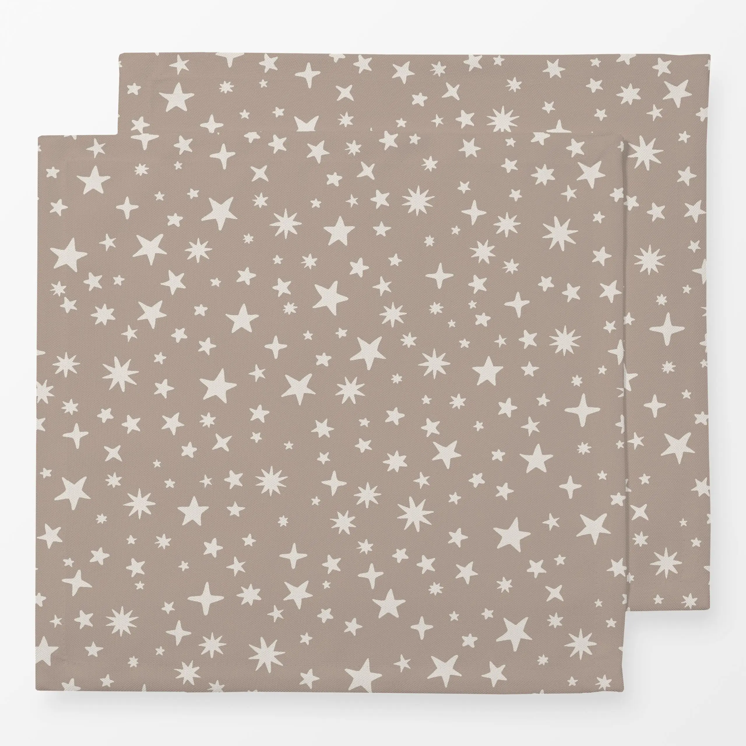 Servietten Sterne beige - Symbole & Muster, Astronomie & Weltraum - von „Studio Kesse"; Sterne, Kinderzimmer, nacht, weltrau...
