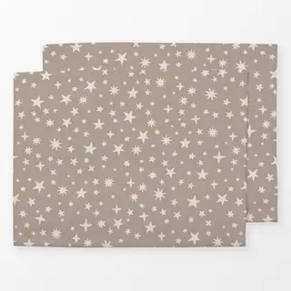 Tischset Sterne beige