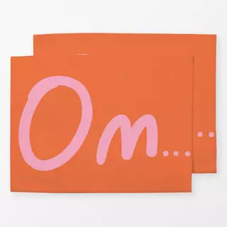 Tischset Om orange