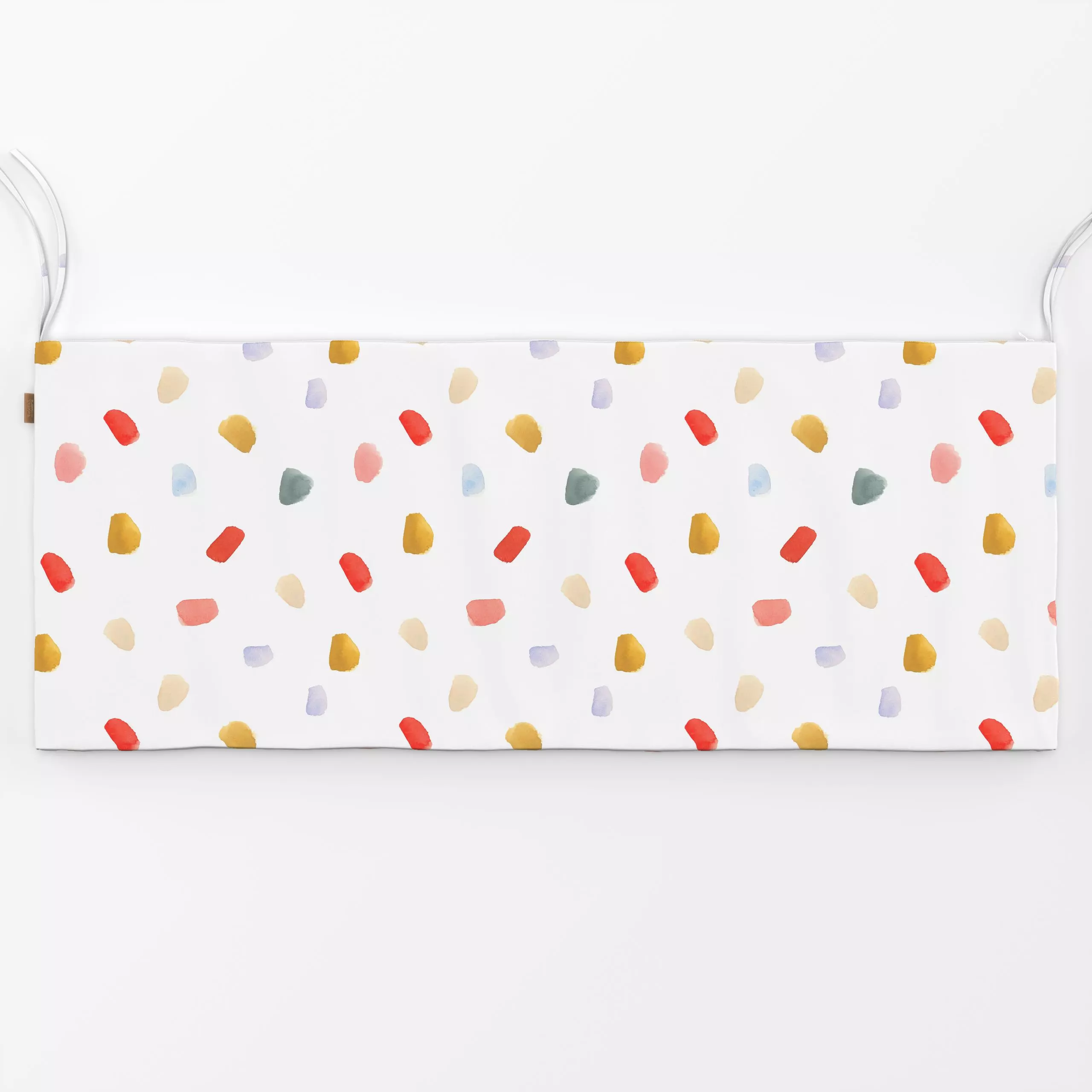 Bankauflage Sommertag Bunte Farbpunkte - Symbole & Muster - von „Lena Yokota"; Muster, Sommerblumen, Dots, bunt, pattern, fl...