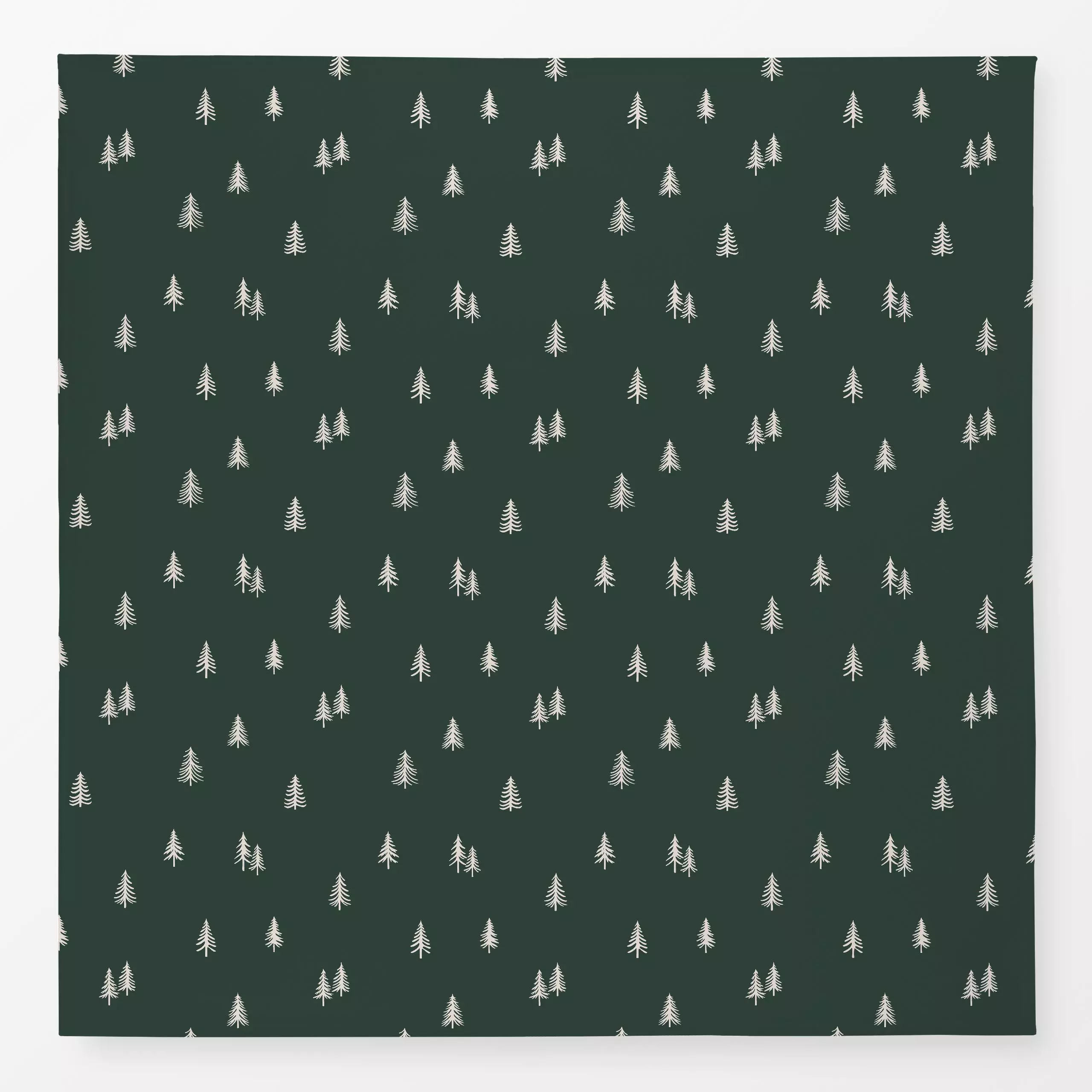 Tischdecke Weihnachtsbäume Winterwald - Weihnachten, Winter - von „Studio Kesse"; Wald, Tannenbaum, Weihnachtsbaum, Weihnach...