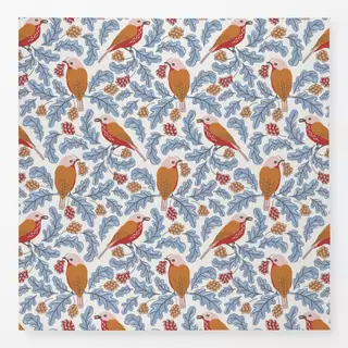Tischdecke Herbstbeeren und Vögel
