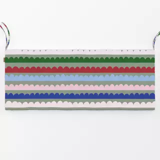 Bankauflage Wintermuster auf grün