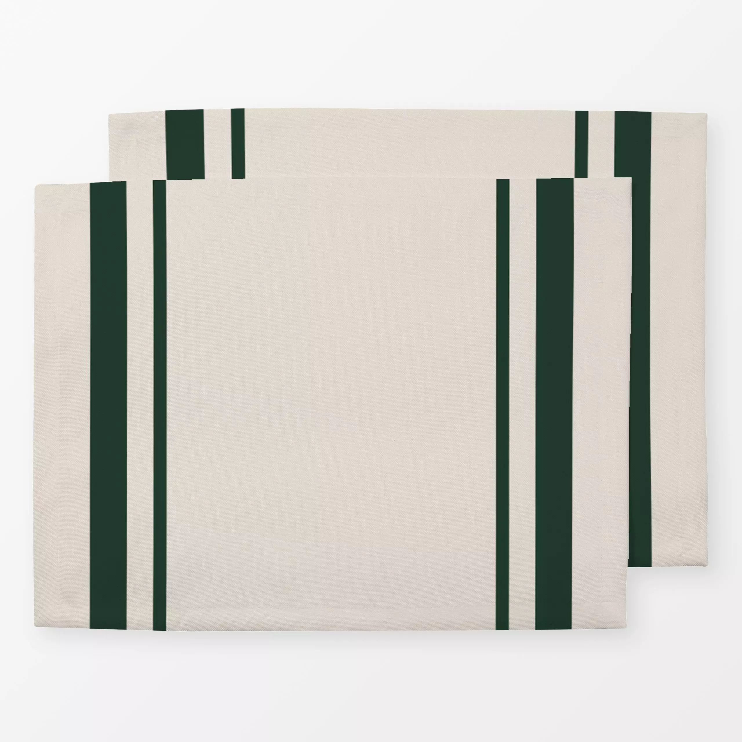 Tischset Weihnachts Streifen - Grün - Weihnachten, Winter, Symbole & Muster - von „Uta Naumann"; boho, Streifen, skandinavis...
