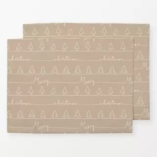 Tischset Merry christmas typo