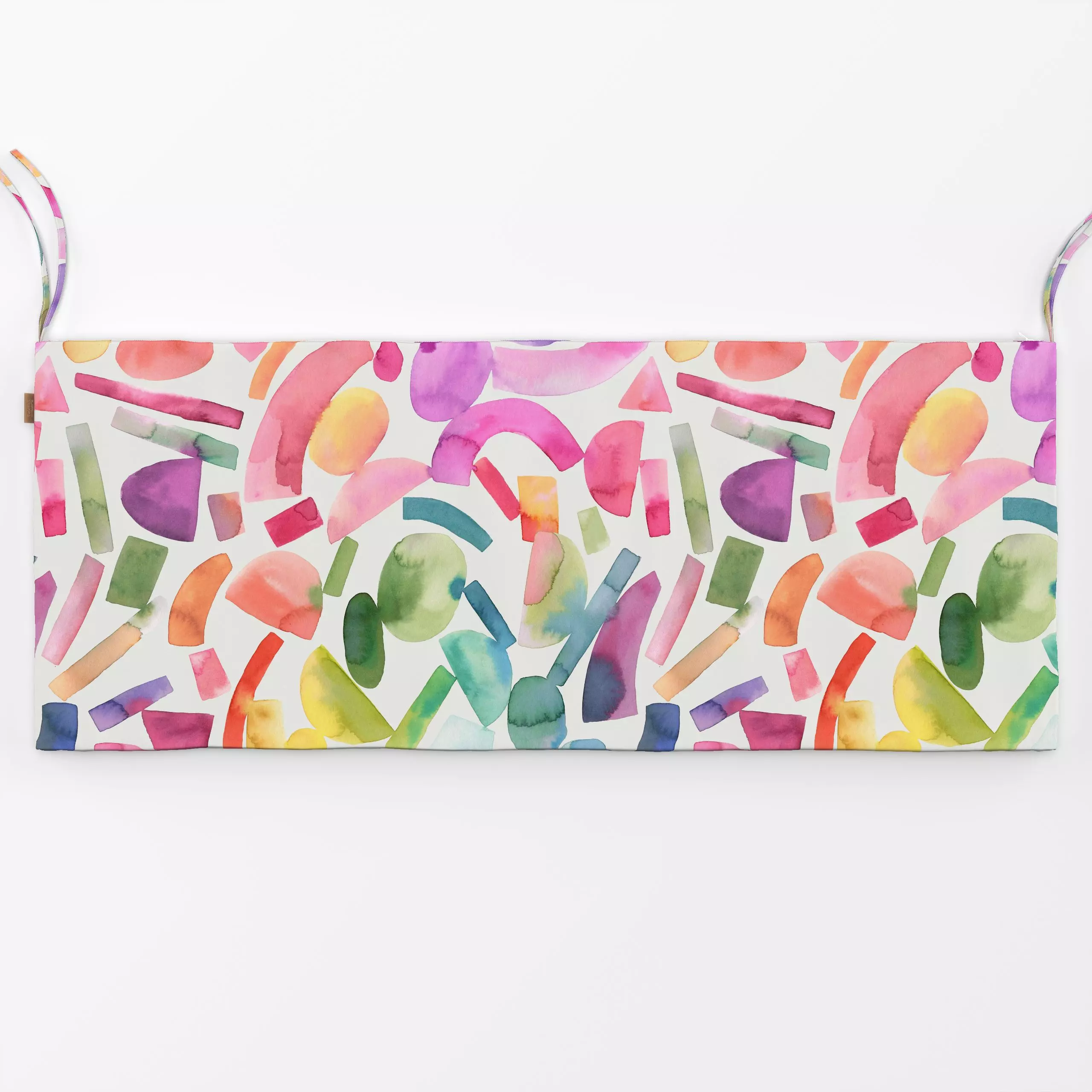 Bankauflage Modern Colorful Geometric Form - Symbole & Muster, Retro & Vintage - von „Ninola Design "; Aquarell, Geometrisch...