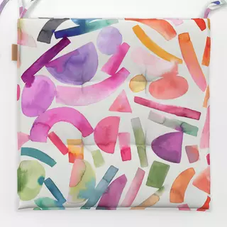 Sitzkissen Modern Colorful Geometric Form