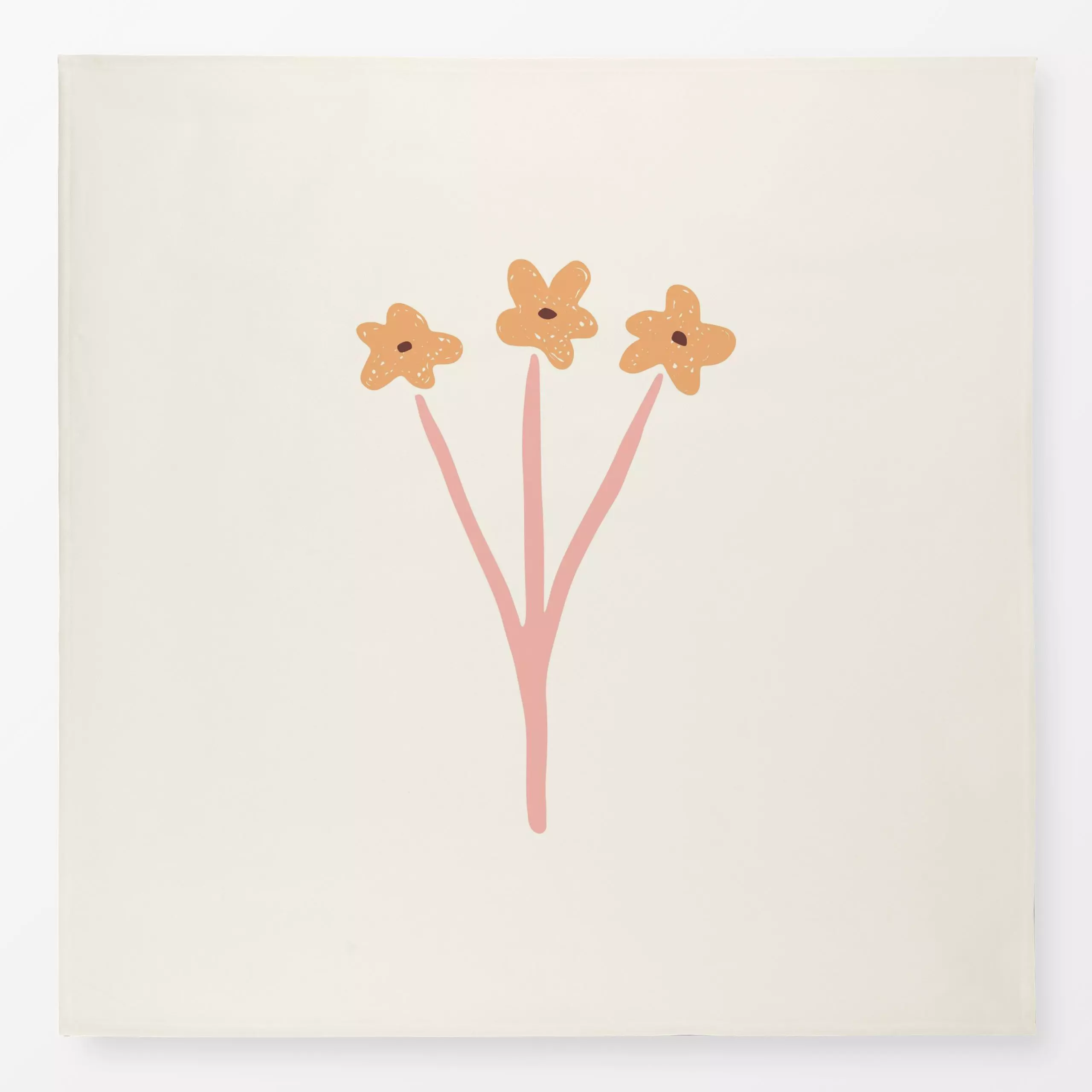 Tischdecke Blume Frühling beige rosa gelb, Blumen, fürs Kinderzimmer, Frühling, von Kathrin Woo