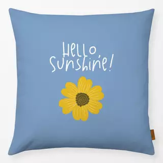 Kissen Hello Sunflower Blau