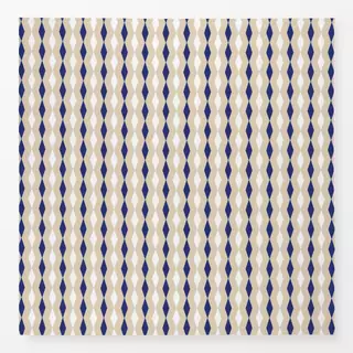 Tischdecke Indigobeige rhombus beigeblue
