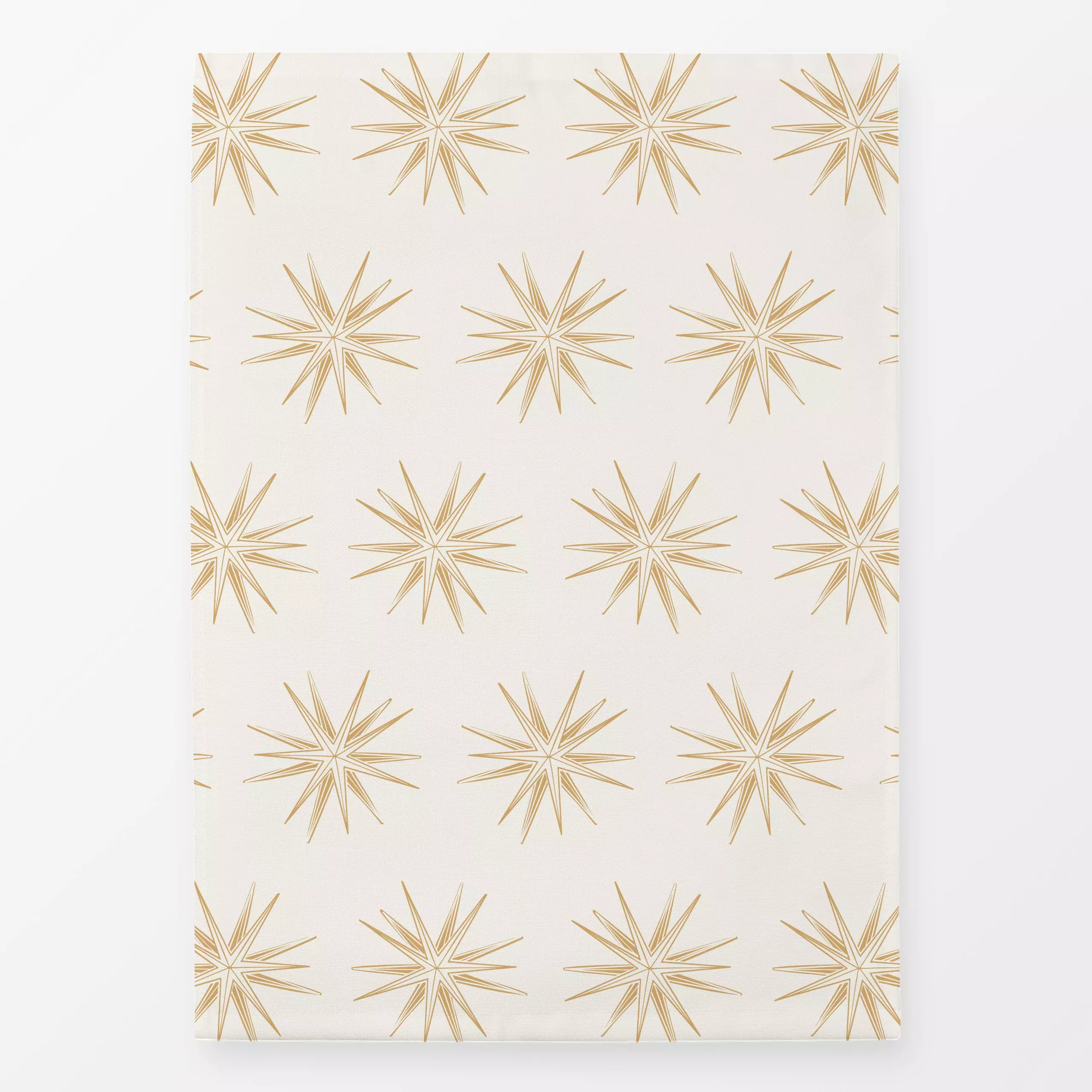 Geschirrtücher Papierstern Gold - Weihnachten, Symbole & Muster - von „Kathrin Woo"; Muster, skandinavisch, Geometrisch, Hyg...