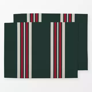 Tischset Streifen Vertical grün