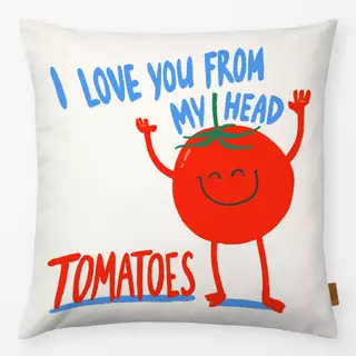 Kissen Love you from my head tomatoes