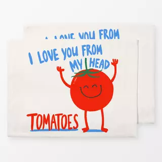 Tischset Love you from my head tomatoes