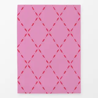 Geschirrtücher Rautenmuster pink rot