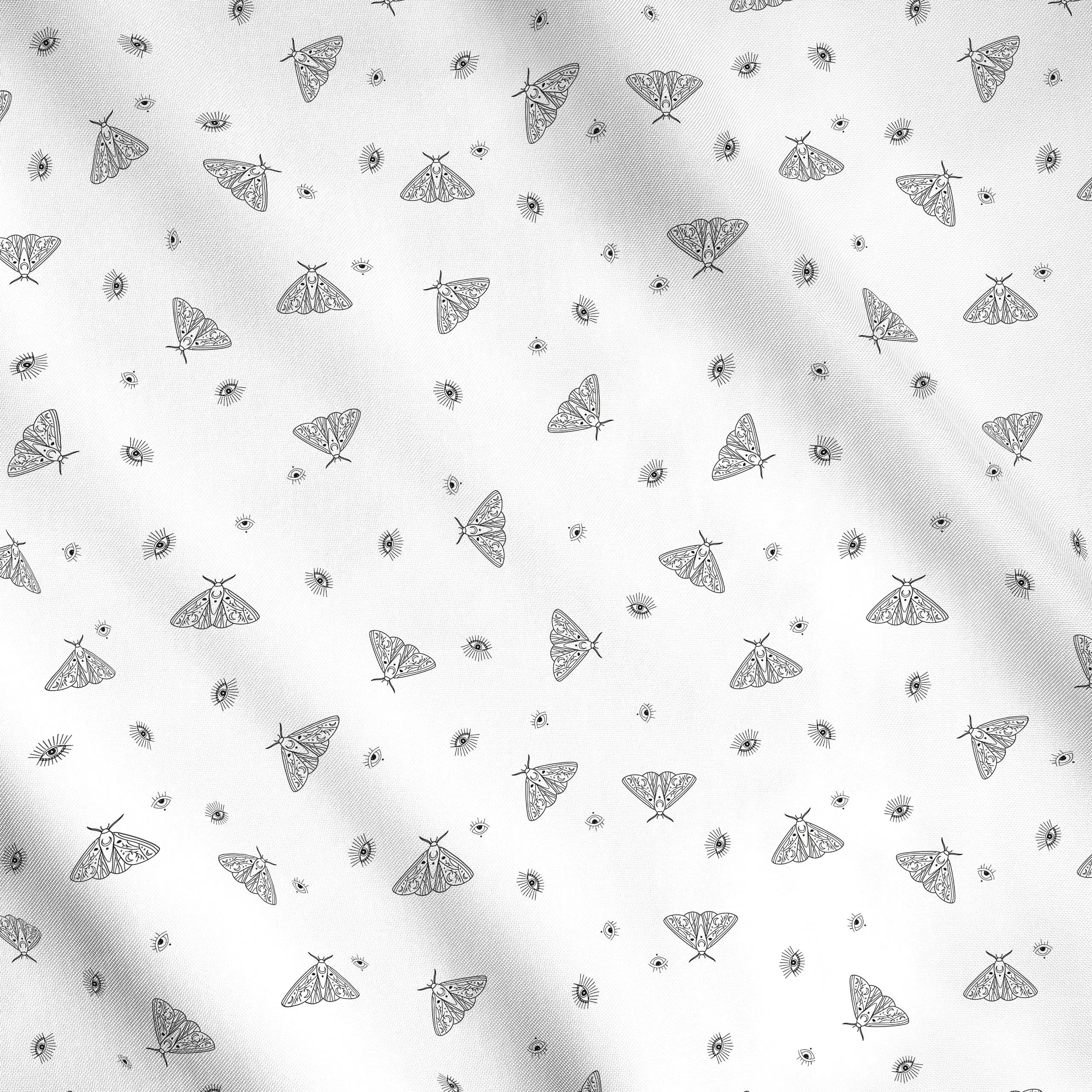 Meterware Moth Minimal (light), von Verena Klöpper