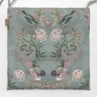 Sitzkissen Vintage Vögel und Tulpen 2