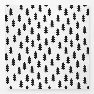 Tischdecke Winter Trees Black & White