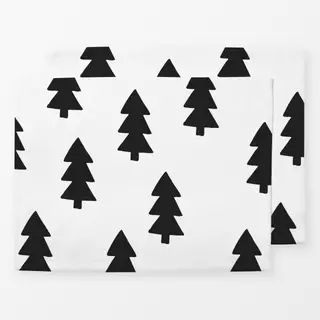 Tischset Winter Trees Black & White
