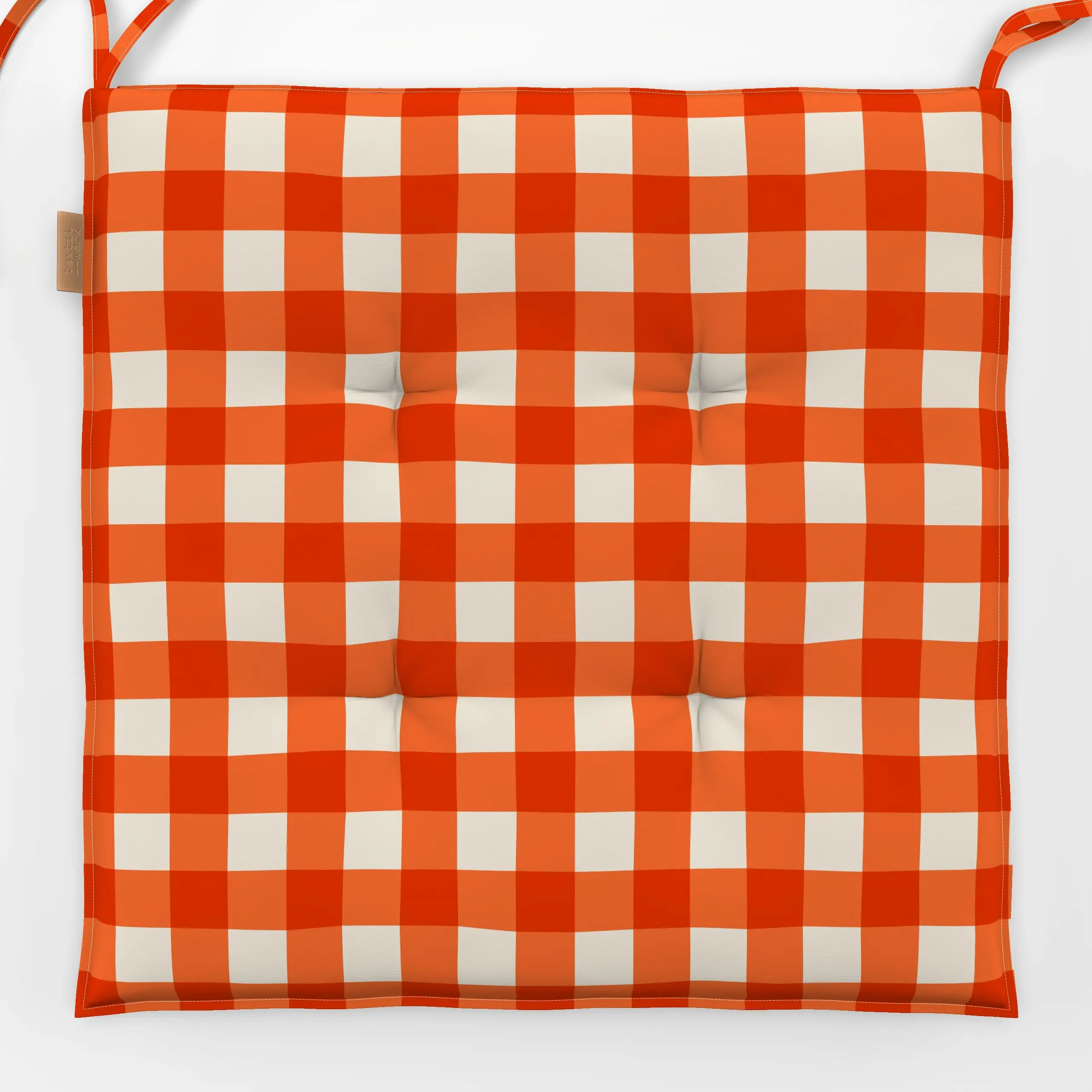 Sitzkissen Karomuster rot - Sommer, Symbole & Muster - von „Karen Menzenbach"; Sommer, Karo, Italien, kariert, Picknick, Lan...