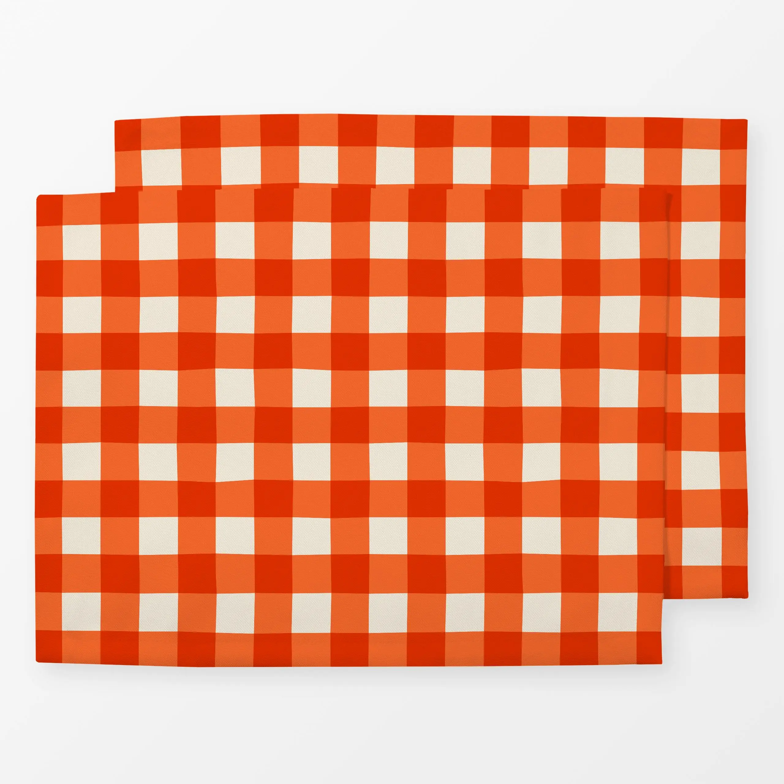 Tischset Karomuster rot - Sommer, Symbole & Muster - von „Karen Menzenbach"; Sommer, Karo, Italien, kariert, Picknick, Landh...