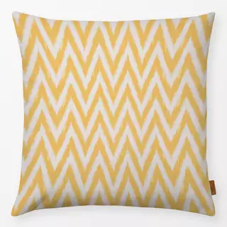 Kissen Zigzag Ikat Yellow