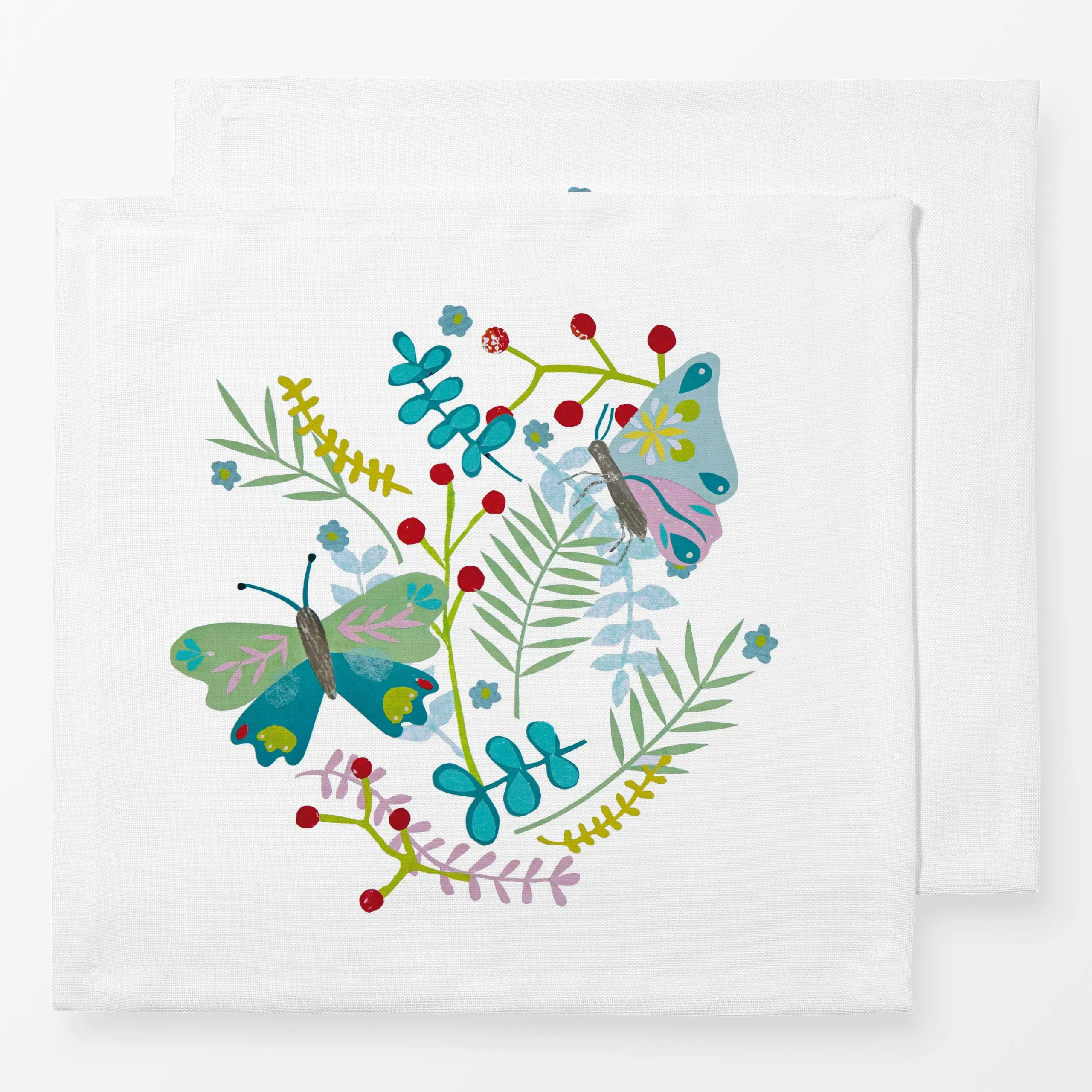 Servietten Frühlingsgefühle - Frühling, Tiere - von „Kerstin Ax"; Natur, Blumen, Blätter, Garten, Blüten, Insekten, Schmette...