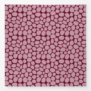 Tischdecke Frühling Steine burgundy rosa