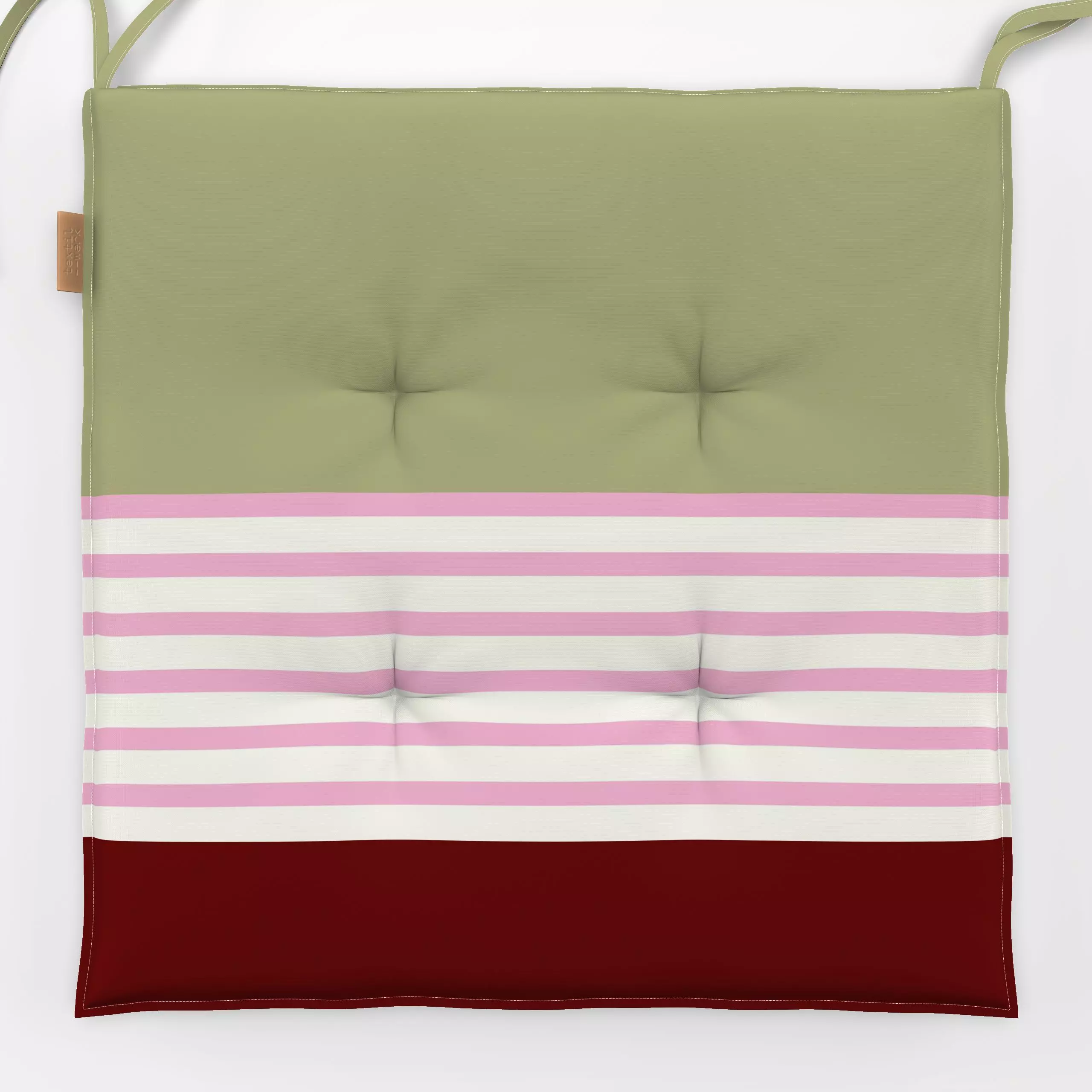 Sitzkissen SAFARI Stripes 2 - Symbole & Muster - von „Primus Pattern"; minimal, Streifen, Retro, stripes, gestreift, Streife...