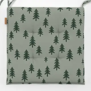 Sitzkissen Bäume grün