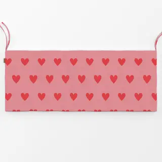 Bankauflage Valentin Herz Rosa