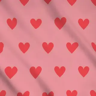 Meterware Valentin Herz Rosa